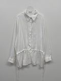 Shirring Frill Loose Fit Shirt