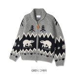 [Premium] Alpine Bear Zip-up Knit