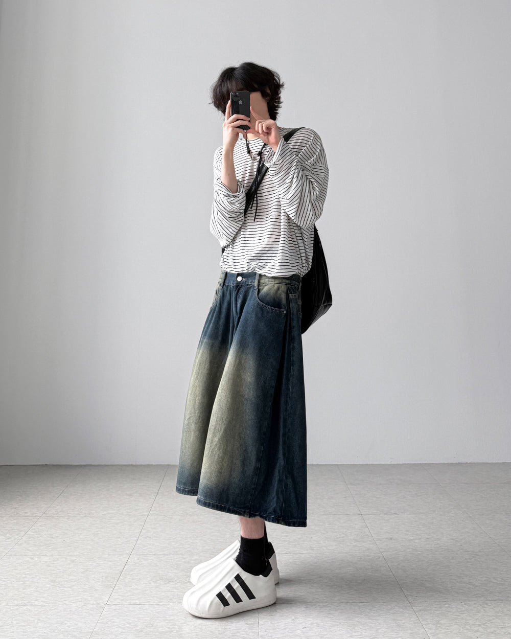 【YOURNUS】Musk Pintuck Bermuda Denim YOURNUS (ユアノス) - マスクピンタックバミューダデニム / Musk