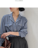 Isabelle pocket loose fit blouse