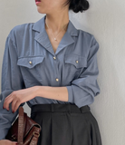 Isabelle pocket loose fit blouse