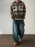 Clos Knit Hooded Zip-Up