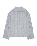HIGHNECK BUTTON KNIT