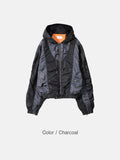 [2oz] Crop Shirring Hood MA-1