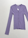 Joanne Ribbed V-Neck Cardigan