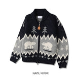 [Premium] Alpine Bear Zip-up Knit