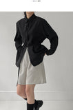 Belted Loose Fit Blouse