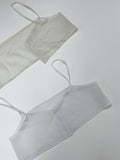[Bustier SET] Kobi Stripe See-through Shirt