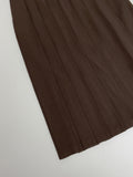 Mirror Low Pleats Long Skirt
