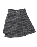 CHECK EYELET SKIRT