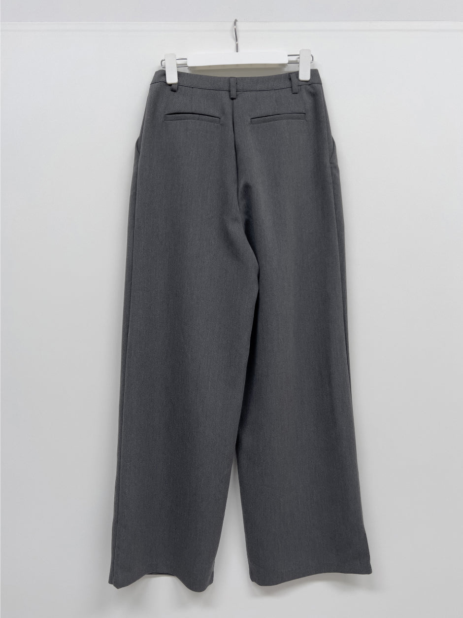 【INCHANT ME】Two-Tuck Basic Wide Slacks INCHANT ME(インチャントミー) - ケンディルツータックワイド