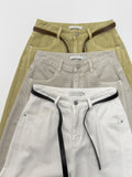 [Belt SET] Cabra Cotton Wide Pants