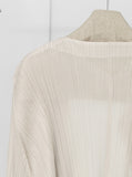 [Premium] Issey Pleats Sleeveless & Cardigan Set-up