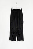 nylon pintuck carge pants