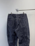 Non-Fade Curved Cargo Denim
