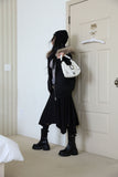 Pair Unbalance Flare Skirt