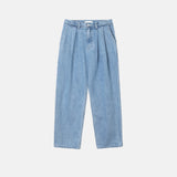 Unique Washed Two-Tuck Denim