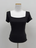 Rie RIb Square Neck Short Sleeve T-Shirt