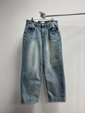 Milk Washed Wide Denim