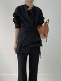 Beryl Wrap Skirt Boot Cut Slacks