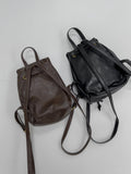 Crack Leather Mini Backpack