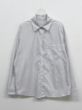 [Wrinkle Free] Pocket Stripe Loose Fit Shirt