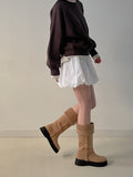 Padded Pumpkin Mini Skirt