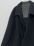 [wool100%] Raglan Boucle Collar Half Coat