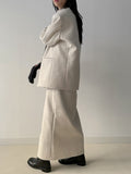 Shear Wool No-Collar Overfit Single Jacket