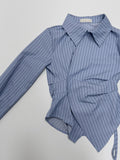 Loke Wrap Shirring Shirt