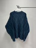 Three-Dimensional Square Wool Knit
