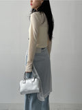 Sleeve See-through Long Sleeve T-shirt