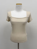 Rie RIb Square Neck Short Sleeve T-Shirt