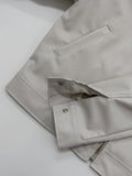 Biker Overfit Short Leather Jacket