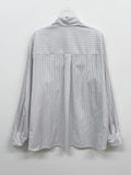 [Wrinkle Free] Pocket Stripe Loose Fit Shirt