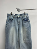 Milk Washed Wide Denim