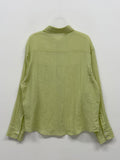 [Unisex] Fomi Linen Check Over Fit Shirt