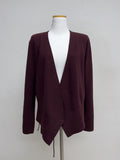 Rutting Wrap Unbalanced Knit Cardigan