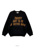 Soft Brush Lettering Round Knit