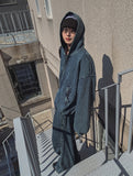 Detro denim wide track pants