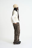Layered ribbed half sleeve top