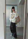 Coil camo snap parachute pants