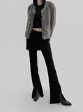 Riche Boucle Fur Cardigan