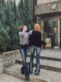 [U-BASIC] And V-neck Angora cardigan