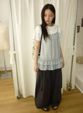Chier Belt Set Cotton Wide Banding Pants
