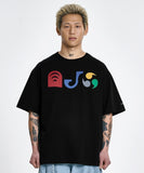 [PBA] AJO Pictogram Nylon Applique T-Shirt