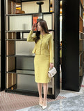Kime Tweed Peplum Jacket