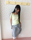 Baybin One-Shoulder Short Sleeve T-shirt