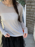 Pohini Layered Basic Tencel Long Sleeve Tee