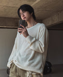 Ronnie Boatneck Waffle Knit